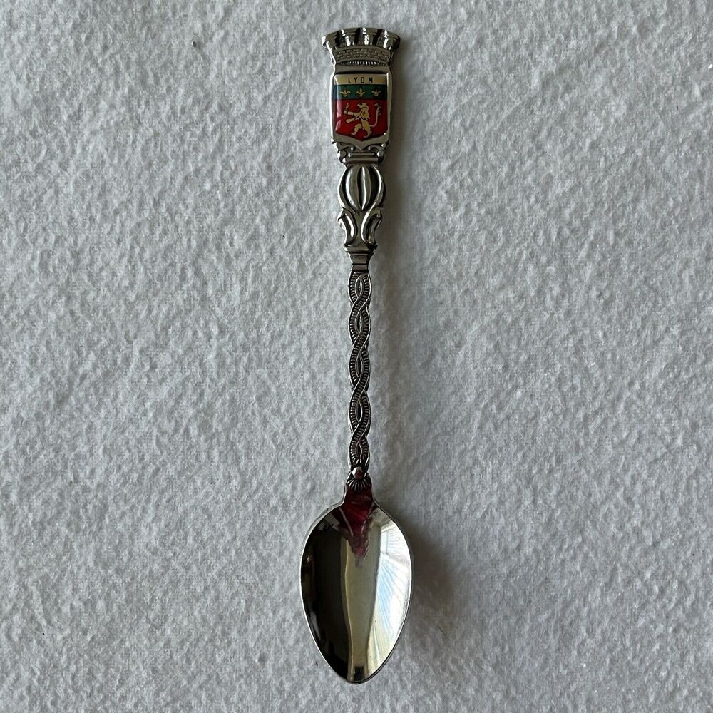 Collectible Spoon Souvenir Lyon France Silver tone marked JIEL? most likely.